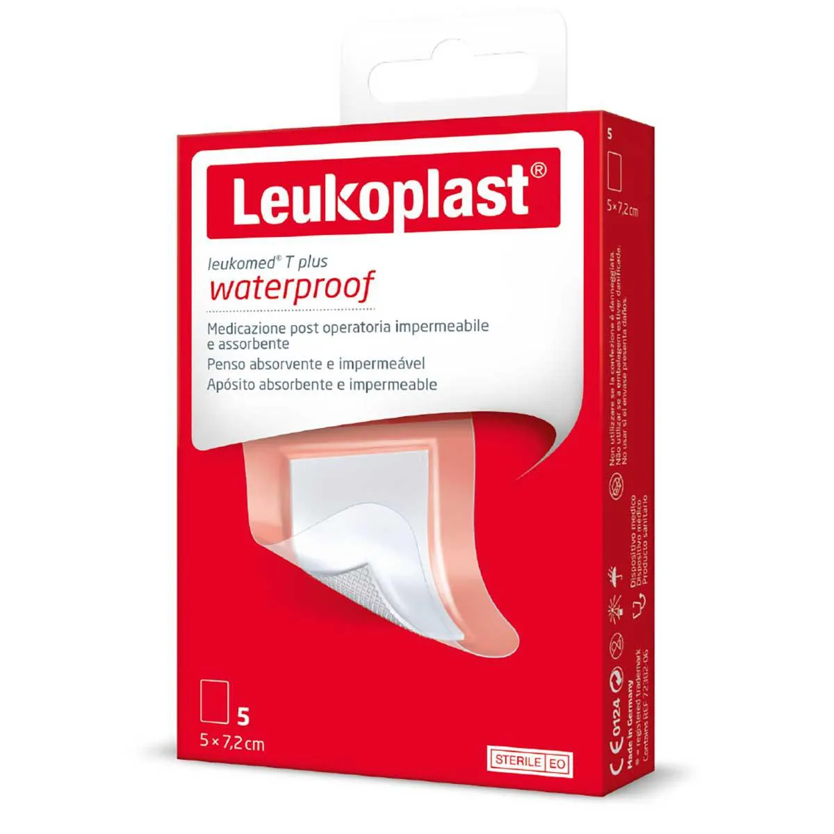 LEUKOPLAST LEUKOMED T PLUS COM 5 UNIDADES T